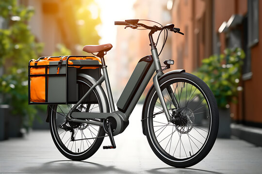 Urban Electric City Bike, Digital Render