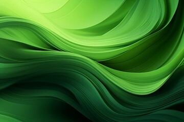 Organic Green Lines Abstract Wallpaper Background. Generative AI