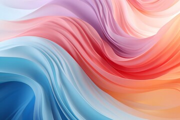 Abstract Twirling Pastel Colors Background. Generative AI