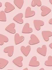 pink heart wallpaper.