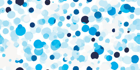 Simple bright blue dot modern abstract print. Creative collage seamless pattern design