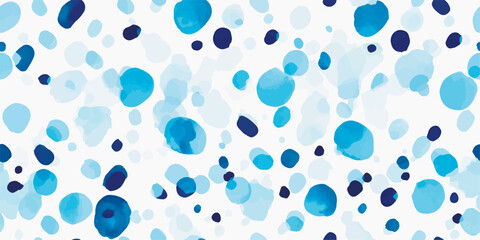 Simple bright blue dot modern abstract print. Creative collage seamless pattern design