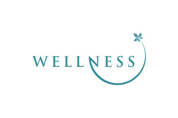Obraz premium Beauty wellness flower plant logo design nature organic spa yoga studio icon symbol