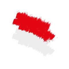 Indonesia Brush Flag Element