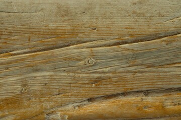 Background, texture of bleached old wood exposed to salt water, wind and sun