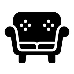 sofa glyph icon