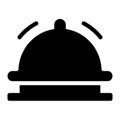 Obraz premium bell glyph icon