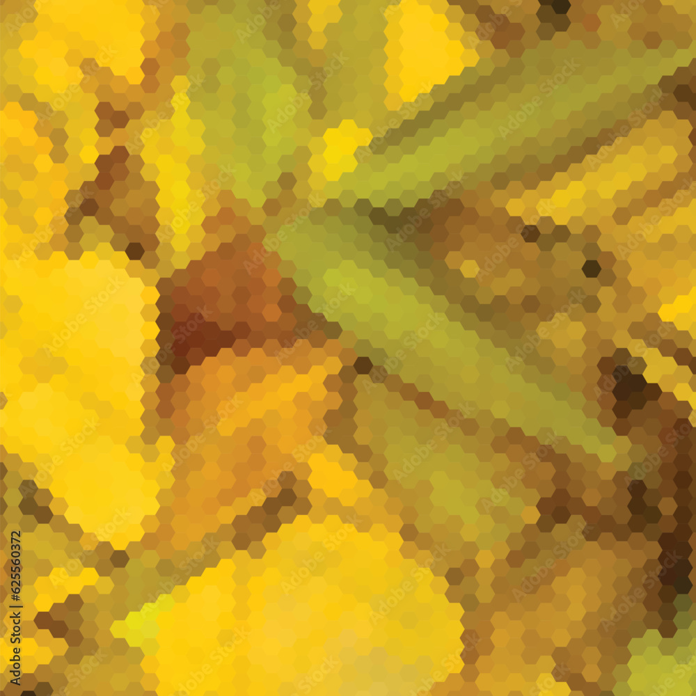 Aufkleber background with colorful hex grid