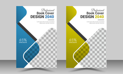 Modern Corporate promotional business brochure cover design template or annual report template