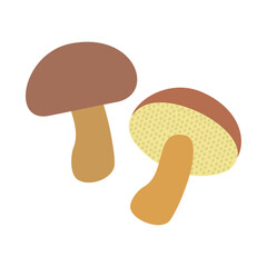 ニセイロガワリ。フラットなベクターイラスト。
Bay bolete. Flat designed vector illustration.