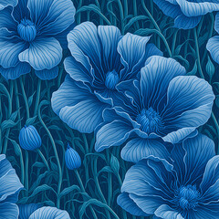 Azure Majesty: The Blue Himalayan Poppy!