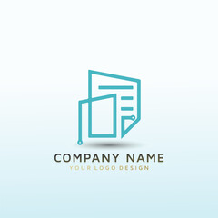 modern logo for a real estate tech company