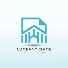 Fototapeta premium modern logo for a real estate tech company