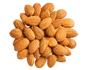 Delicious almonds cut out