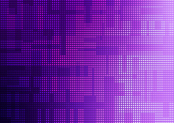 Digital technology square neon purple line dark background