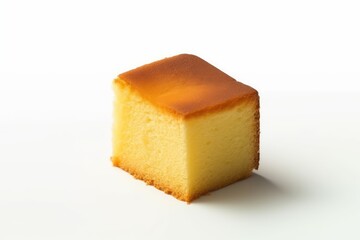 japanese sweets castella cake sponge cake isolated