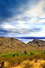 Naklejka premium San Tan Mountains Sonora Desert Arizona