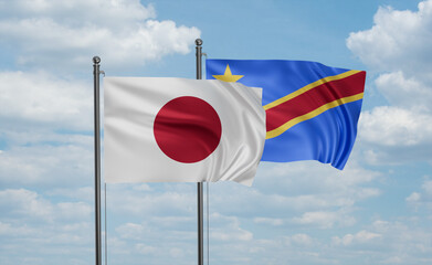 Congo and Japan flag