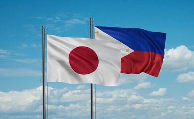 Philippines and Japan flag