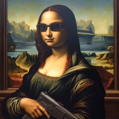 Viral Art Sensation: Funny Caricature of Mona Lisa Takes Over, mona lisa parody, humor, generative ai