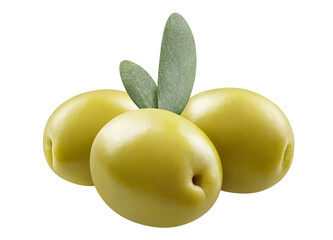 Delicious olives cut out