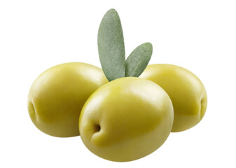 Delicious olives cut out