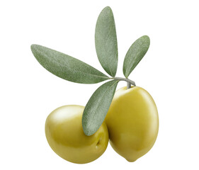 Delicious olives cut out