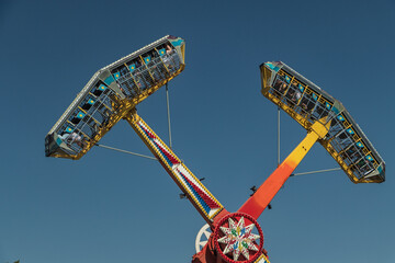Part of the Ranger attraction against the sky.