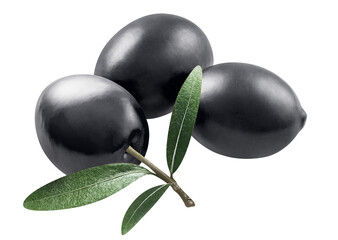 Delicious olives cut out