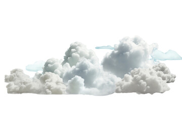 white cloud isolated on white