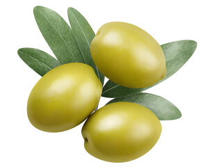 Delicious olives cut out