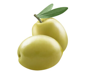 Delicious olives cut out