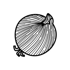 Onion icon design isolated on white background