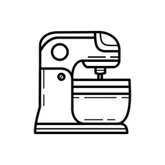 Stand mixer icon design isolated on white background