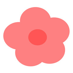 flower on white background