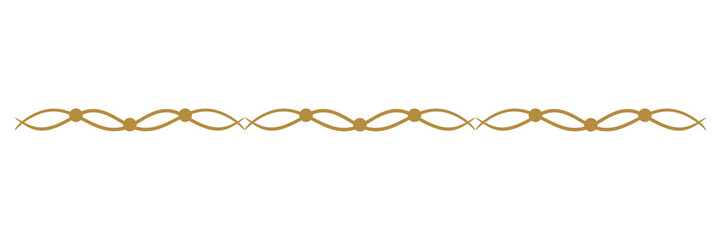 Vintage Gold Chain Border. Can be used as a Text Divider.