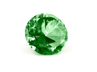 Dazzling diamond Green, transparent background