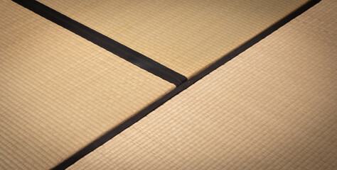 Tatami background - original Japanese mat, vintage design, zen culture
