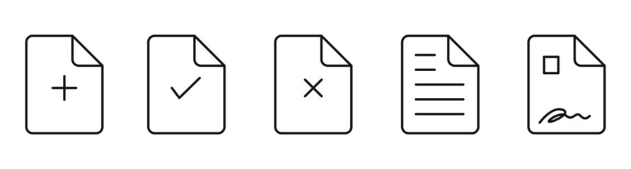 file icon style with thin style