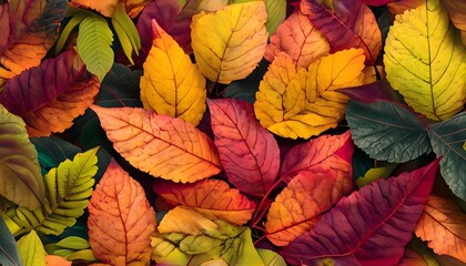 autumn leaves background, autumn, leaf, leaves, nature, AI generated
