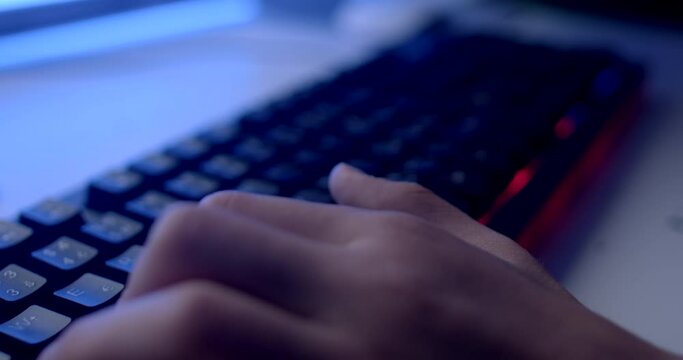 Character control Keyboard buttons allow teenager navigate game world, controlling their character movement forward, backward, left, and right.