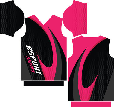 Ready to print short sleeve gaming jersey design