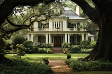 Obraz premium A Louisiana residence belonging to a family.