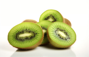 Fototapeta premium kiwi fruits isolated on white