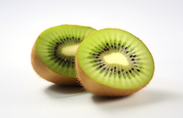 kiwi fruits isolated on white