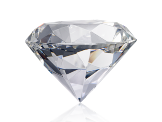 Large Clear Diamond. transparent background