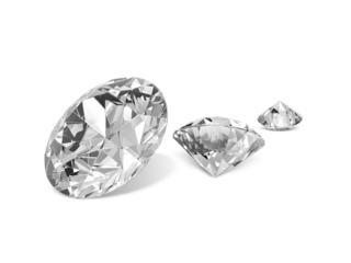 Large Clear Diamond. transparent background