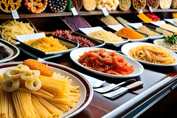 Different pasta in the market - Generative AI