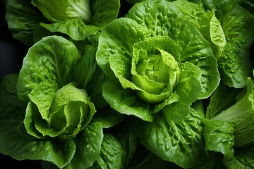 Fototapeta na wymiar closeup of lettuces