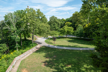 Fototapeta na wymiar Rumsey Monument Park in Shepherdstown, West Virginia